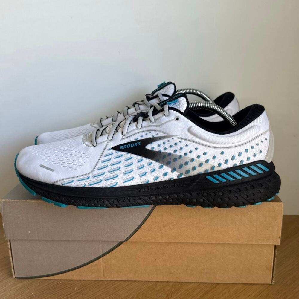 Brooks Adrenaline 21 Blue/White/Black Men Running Sneakers - SZ 11.5 - Picture 4 of 13